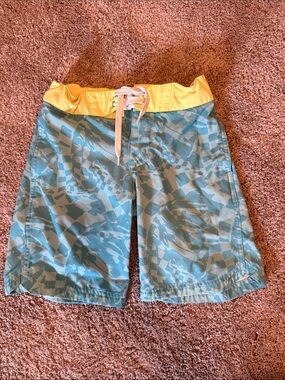 art class Yellow and Teal Swim Shorts
